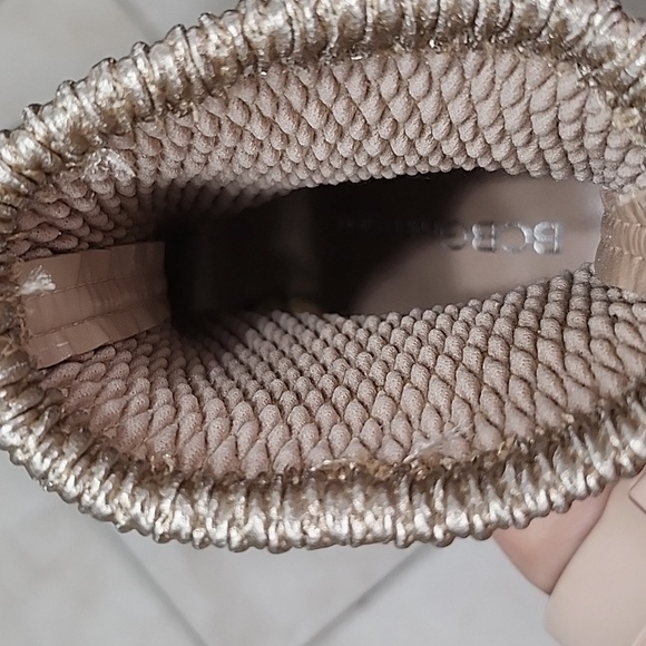 BCBGeneration ROSE GOLD PEEP TOE BOOTIE BOOT Size 7 - Picture 4 of 7